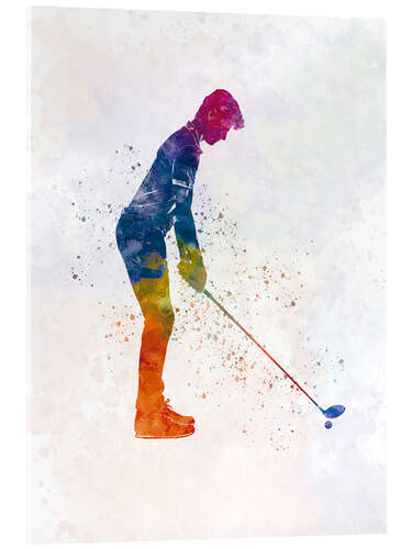 Acrylic print Golf player IV