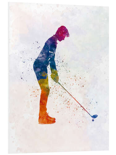 Foam board print Golf player IV