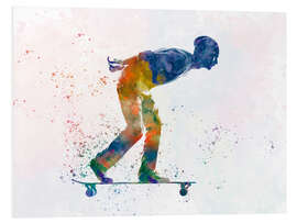 Foam board print Skateboarder VII