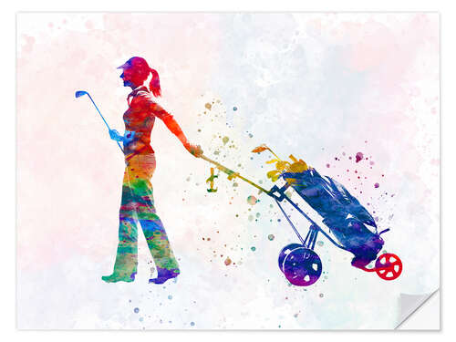 Wall sticker Golf player III