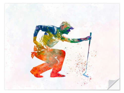 Wandsticker Golfspieler II