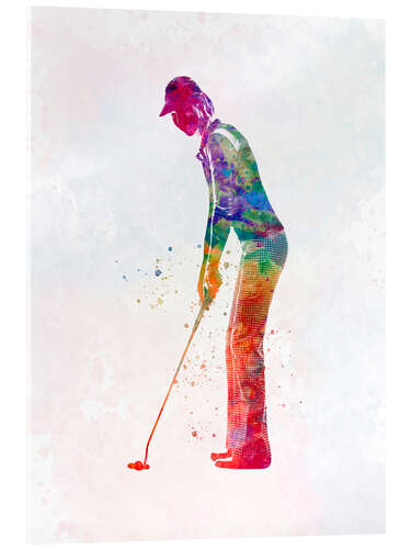 Stampa su vetro acrilico Golf player I