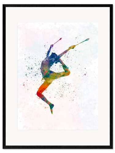 Plakat artystyczny premium w ramie Rhythmic gymnastics IV