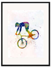 Gerahmter Kunstdruck BMX Sport X