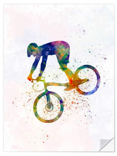 Självhäftande poster BMX sports X