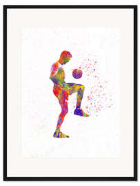 Gerahmter Kunstdruck Fußballspieler XII