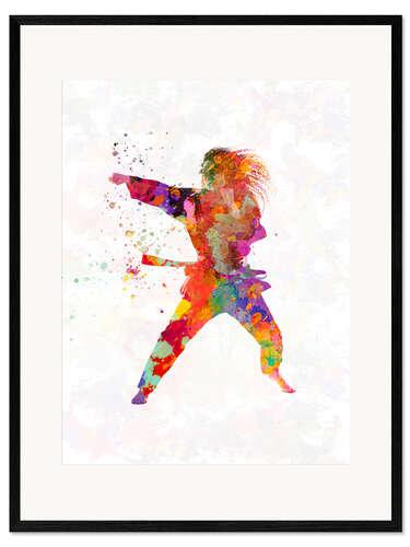 Framed art print Karate martial arts V