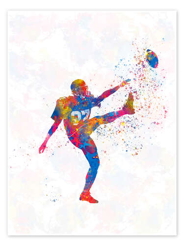 Poster American football player XIII