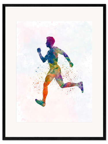 Framed art print Athletic runner I