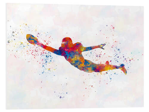 Foam board print American football player XII