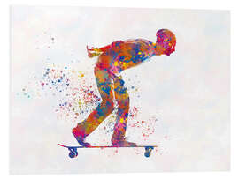 Foam board print Skateboarder VI