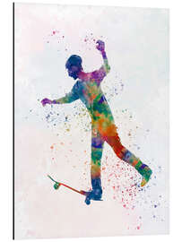 Magnettafel Skateboardfahrer V