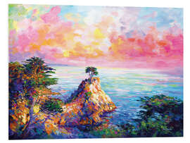 Foam board print Lone Cypress in Pebble Beach I