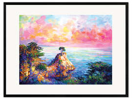 Framed art print Lone Cypress in Pebble Beach I