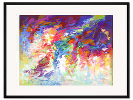 Gerahmter Kunstdruck Leidenschaftliche Farbreflektionen
