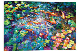 Aluminium print Koi Fish Pond