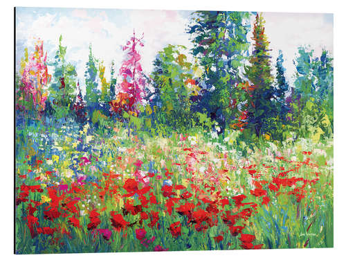 Aluminiumtavla Blooming Wildflowers