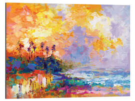 Magnettafel Farbenfrohe Karibische Küste