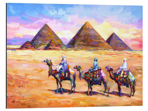 Aluminium print Pyramids of Giza