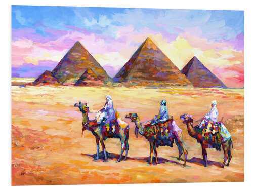 Foam board print Pyramids of Giza