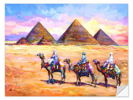 Sticker mural Pyramids of Giza