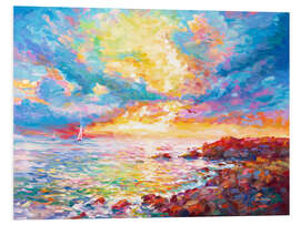 Foam board print Colourful Mediterannean Sunset