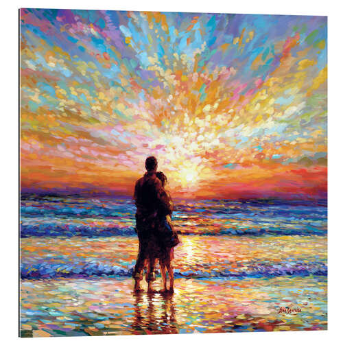 Gallery print Couple at the Beach Sunset