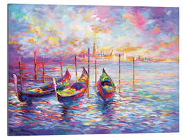 Magnettafel Gondeln auf dem Canale Grande