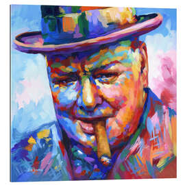 Gallery Print Winston Churchill Modernes Porträt