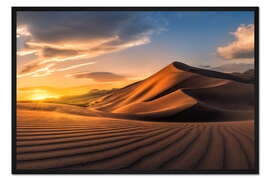 Gerahmter Kunstdruck Ibex Sanddünen