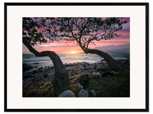 Impression artistique encadrée Maui Sunset