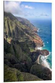 Aluminium print Nā Pali Coastline