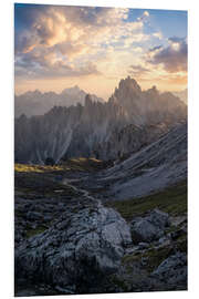 Foam board print Dolomites