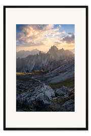 Gerahmter Kunstdruck Dolomiten