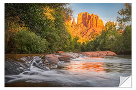 Selvklebende plakat Cathedral Rock in Arizona