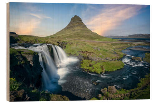 Wood print Kirkjufell