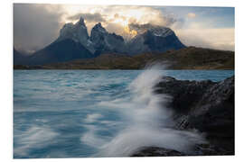 Foam board print Lago Pehoe