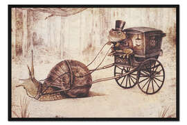 Gerahmter Kunstdruck Kutscher