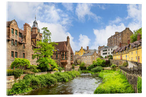 Acrylglasbild Dean Village in Edinburgh