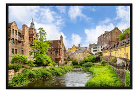 Gerahmter Kunstdruck Dean Village in Edinburgh