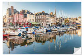 Naklejka na ścianę Honfleur harbor in Normandy, France