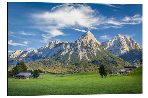 Alubild Sonnenspitze bei Ehrwald in Tirol, Österreich