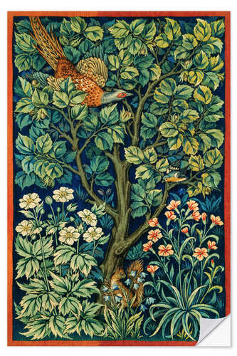 Selvklebende plakat Pheasant Tapestry