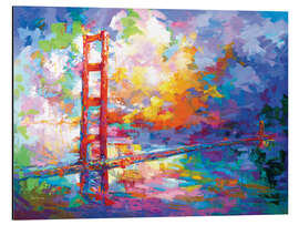 Magnettafel Golden Gate Bridge Farbenfroh II
