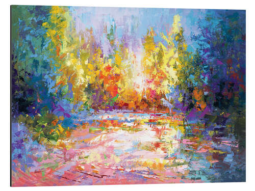 Aluminiumtavla Coloruful Abstract Landscape