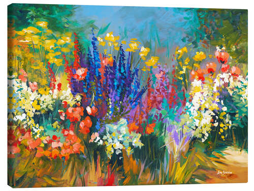 Canvas print Tuscan Wildflowers Colourful