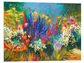 Foam board print Tuscan Wildflowers Colourful