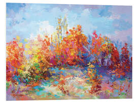 Foam board print Colourful Autumn Landscape II