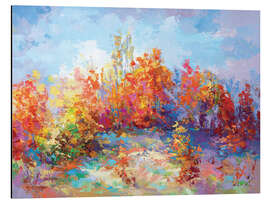 Magnettafel Farbenfrohe Herbstlandschaft II
