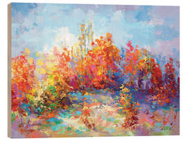 Hout print Colourful Autumn Landscape II